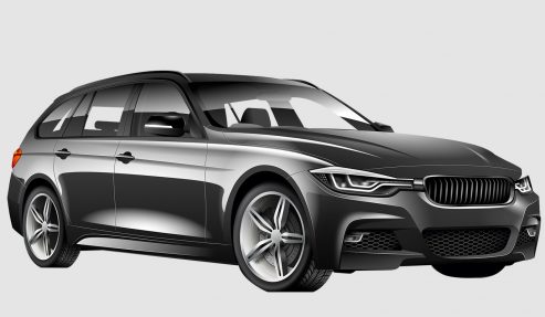 Black BMW - NV Automotive grey bg